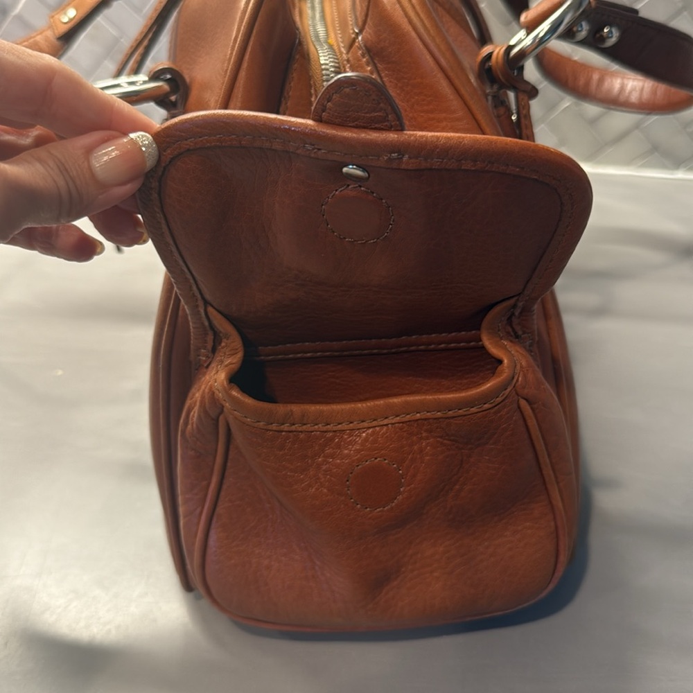 Vintage Banana Republic Leather satchel purse - Picture 6 of 14